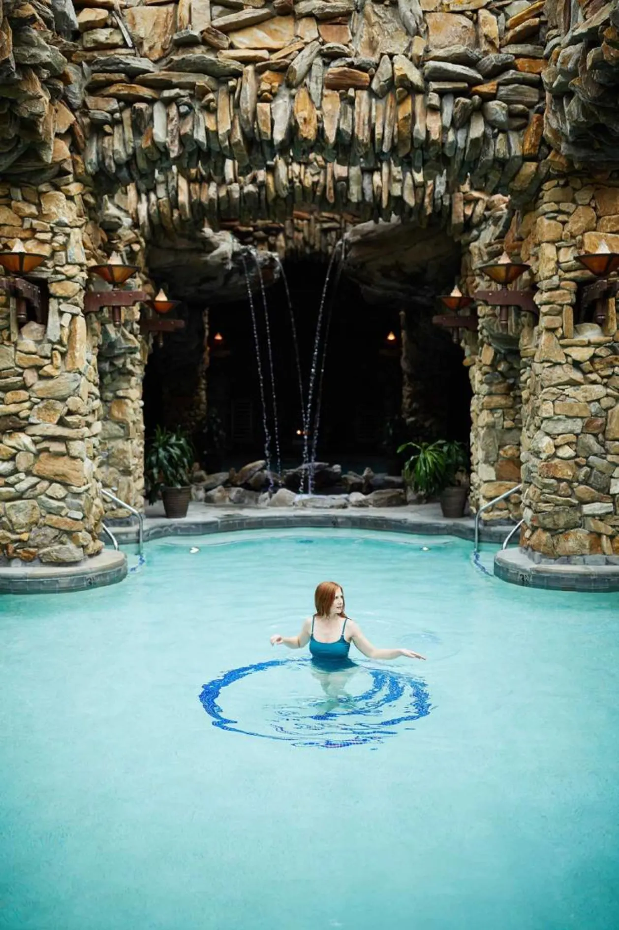 Indoor pool grotto Spa Omni Grove Park Inn